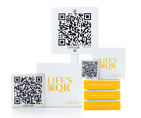 A group of Life's QR products.