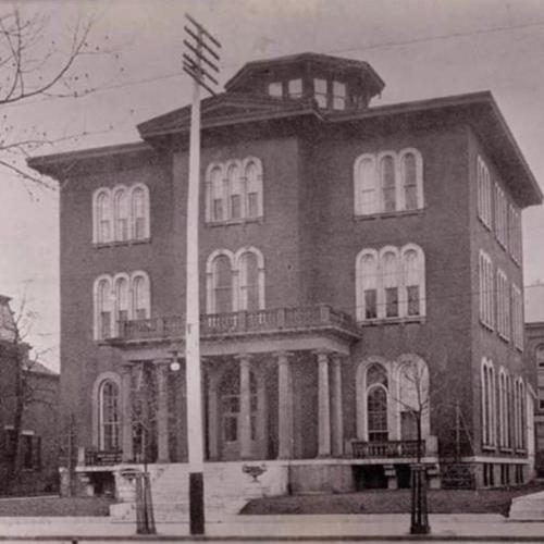 Valentine Winters home at 130 W. Third Street near Ludlow. The home was demolished in 1912, to build a new post office.
