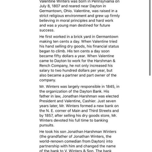 Short biography of Winters