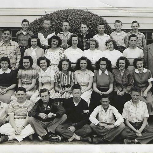 Jim Roney - Class Photo - Second row; first on right next to teacher