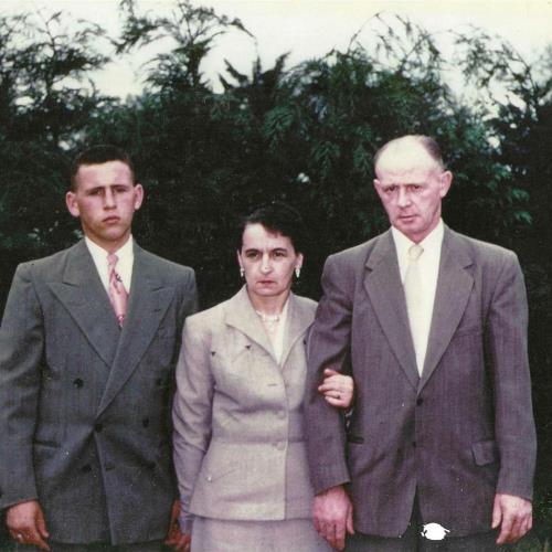 Jim, Mabelle and Roy Roney