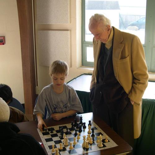 Paul H. Buchanan, Jr. watches grandson Andrew chess player c2005