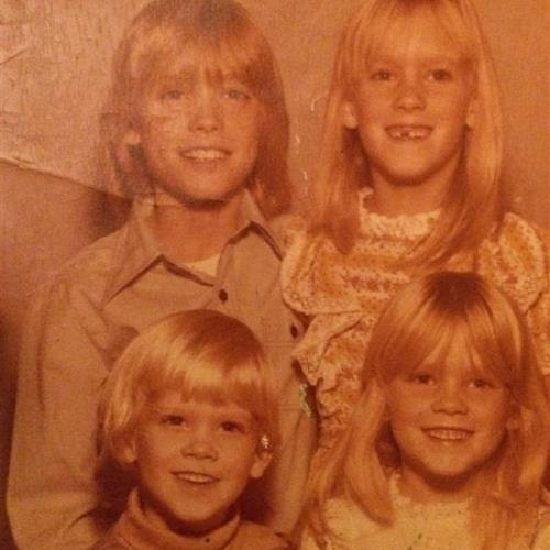 John, Angela (back), Mike, Cara (front)