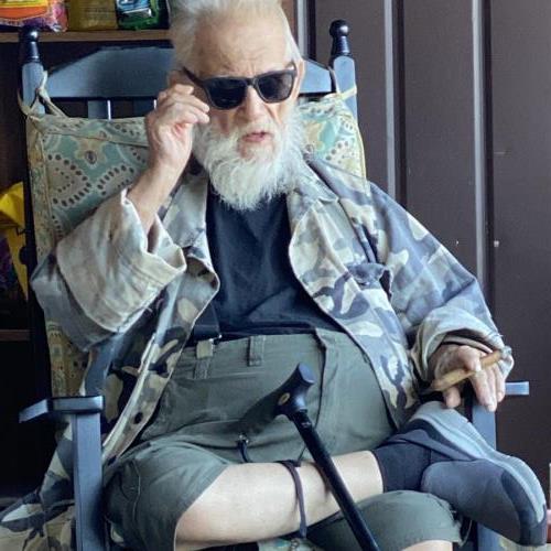 Don on the porch