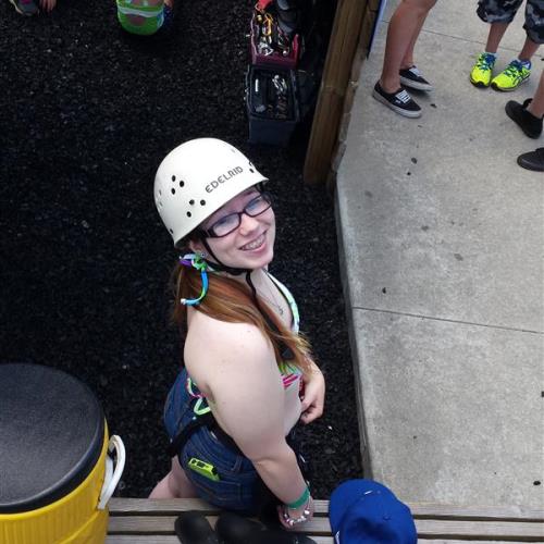 Tori ziplining July 2014