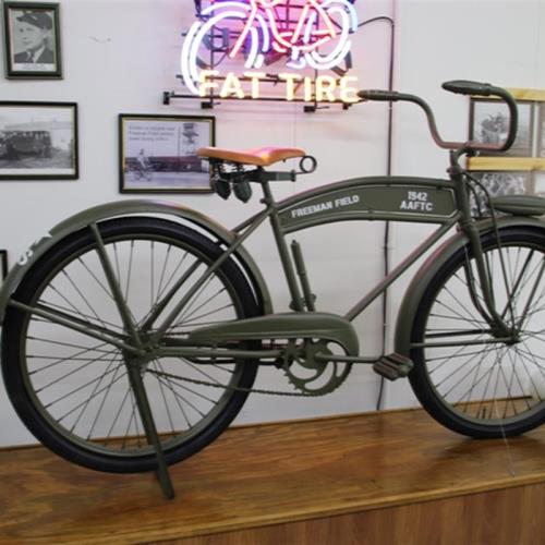 This is a rare example of 19,750 Huffman Model 81 bicycles built by the Huffman Manufacturing Company of Dayton, OH from 1942 through 1944.