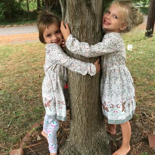 Mesa & Autumn visiting each other in North Carolina