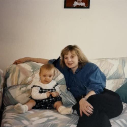 Christine with aunt Diane