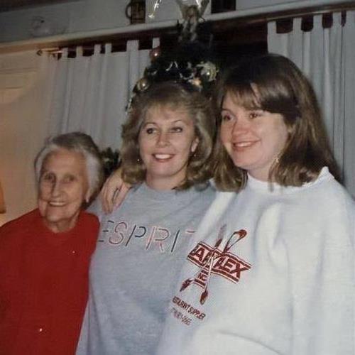 Mary, Ellen and Angela pregnant with Christine the house Angela grew up east 37th Brooklyn