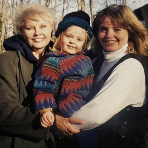 Christine with grandma Ellen and Mom