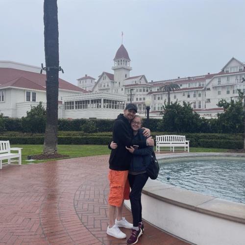 Christine and Pete at the Del Coronado Hotel