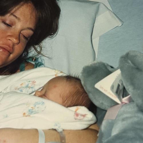 Christine with her mom