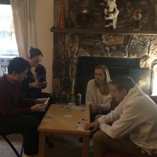 Christine ,Max and cousins, Claire and Derek