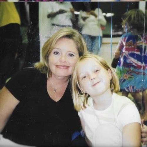 Christine with her mom