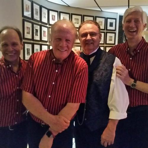 Douglas with the Kingston Trio at the Bluefrog Studio, White Rock, BC in 2019
