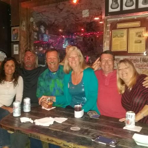 Rick with wife Lori and friends Gregg and Sarah  McChesney  and  Paul and Jan Osborn at Florabama