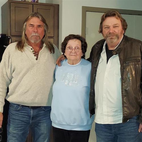 Rick with his mother Joanne and Brother Steve