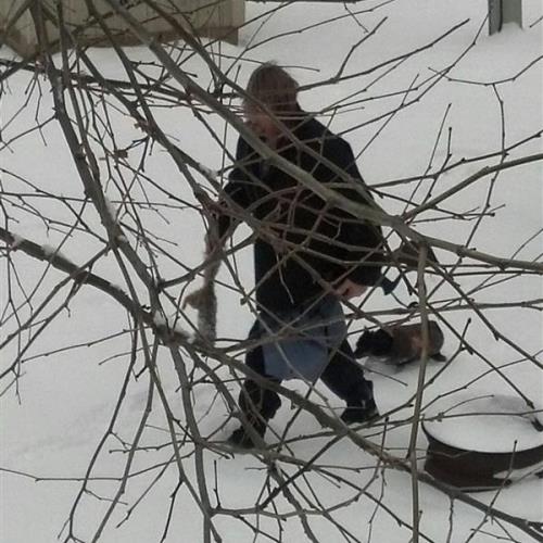 Rick squirrel hunting at GLC