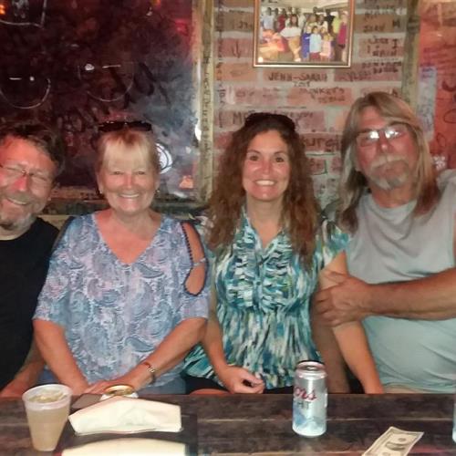 Rick with wife Lori and friends Paul and Jan Osborn at Florabama