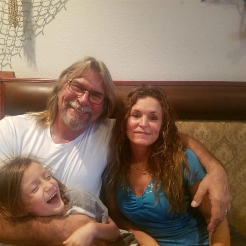 Rick with wife Lori and grandson Gavin in Florida