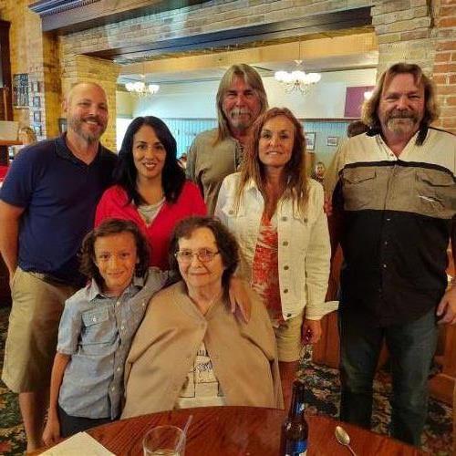 Rick and Lori - son Brian and Juli with grandson  Gavin, brother Steve and mother Joanne