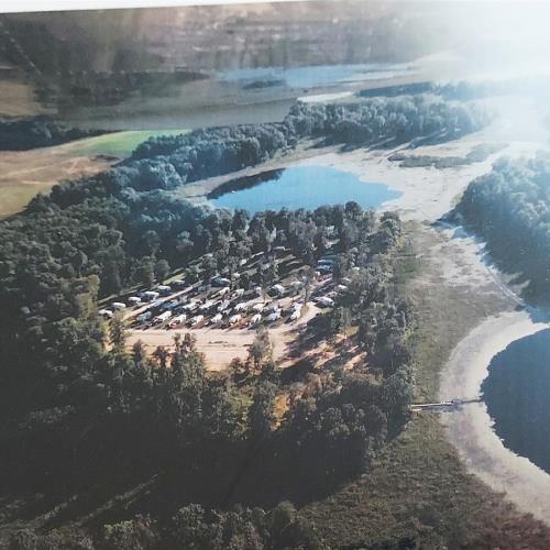 Aerial view b4 the back of the campground was finished