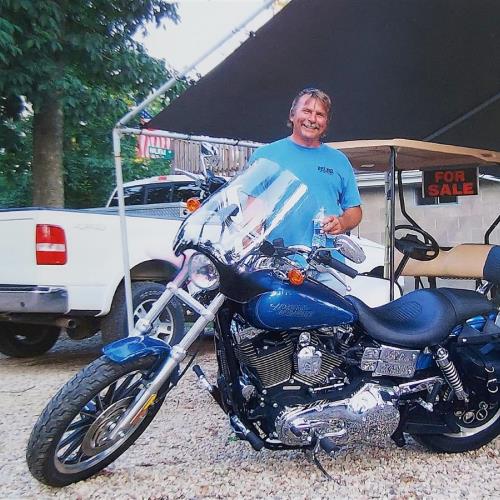 Rick with his Harley at GLC