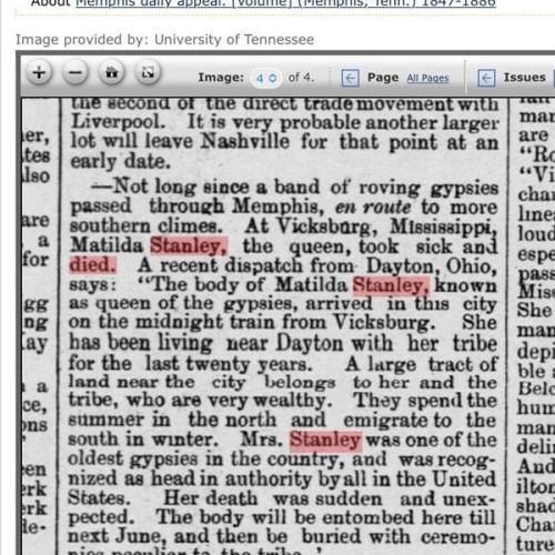 News of Matilda's death