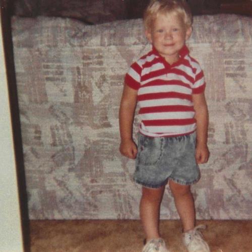 At Mammaw's House in Chesapeake, OH, about 3 years old.