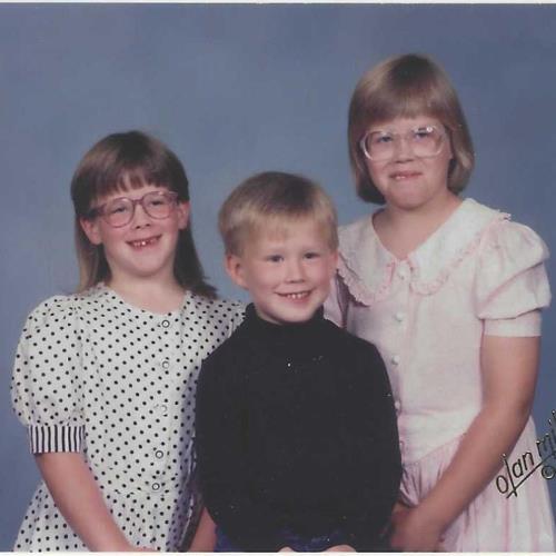 Amy, Jess and Tyler (4 years old), 1993