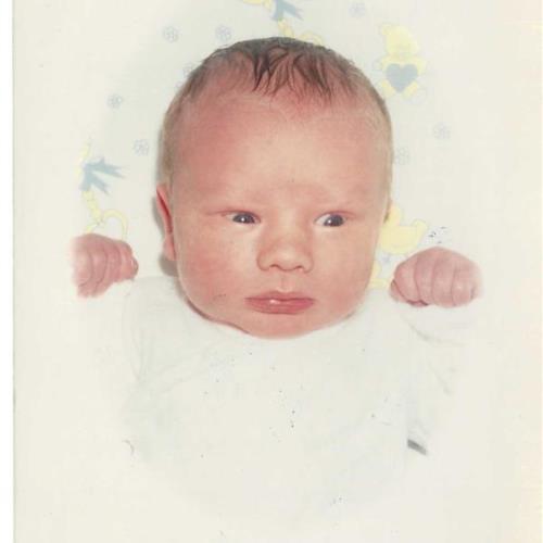 Newborn Pic, 1 day old, Mar 16, 1989, Appleton, WI