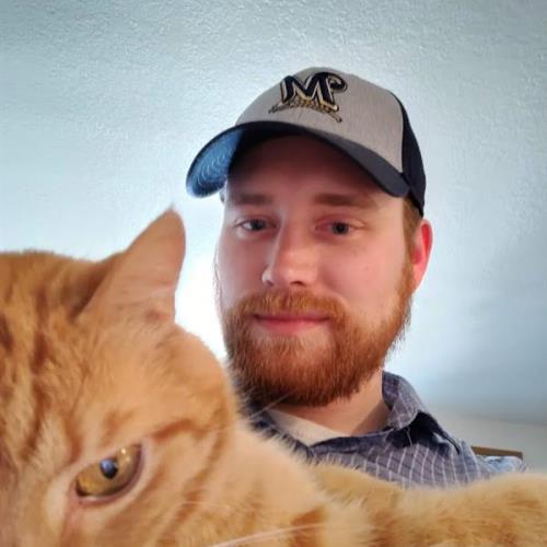 Tyler (30 years old) with Sheldon, June 2019, Grand Chute, WI