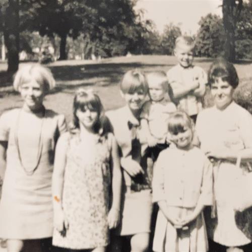At Riverdale hospital. 1967 Visiting Gran Ralph