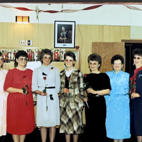 Marilyn receiving her nursing certification