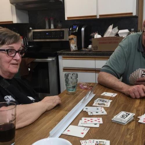 One of Marilyn’s favourite things to do was playing cards