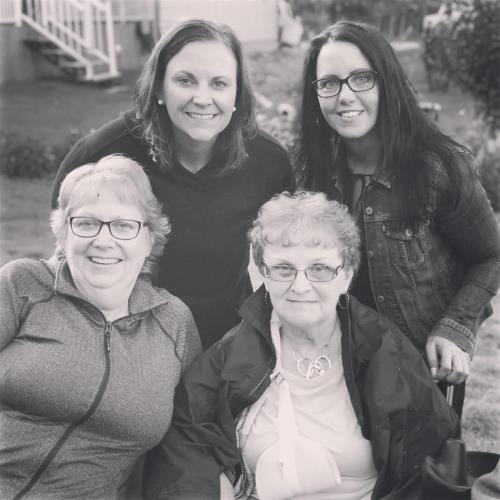 Loretta and Larissa Kopan with Tracy & Marilyn