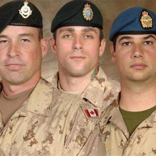 WO Dennis Brown, Cpl. Chad O'Quinn, &  Dany Fortin