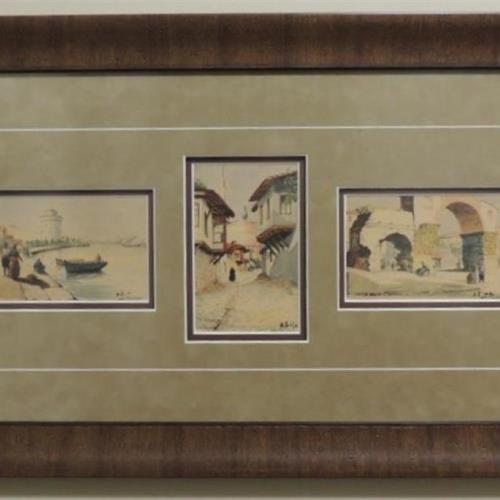 Paintings from WWI posting - Thessaloniki, Greece