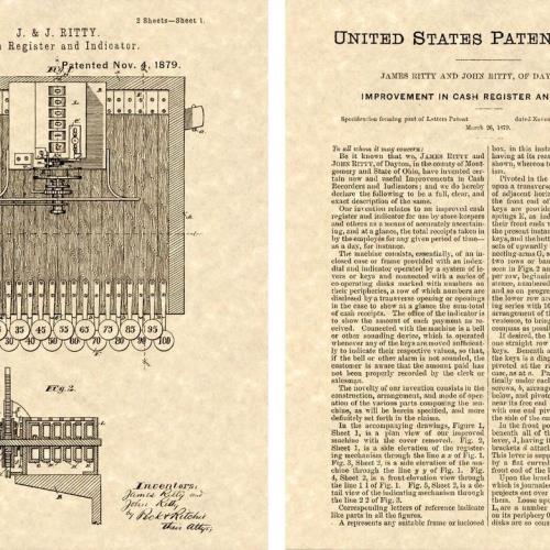 Patent for improvement in cash register and indicator