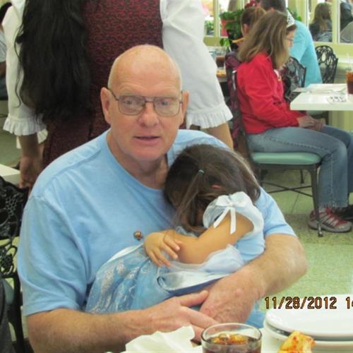 Grandpa and Alivia at Disney