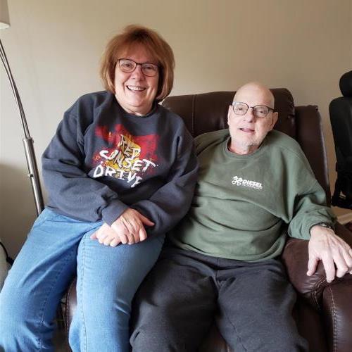 January 2020 - first picture in new home at the Village