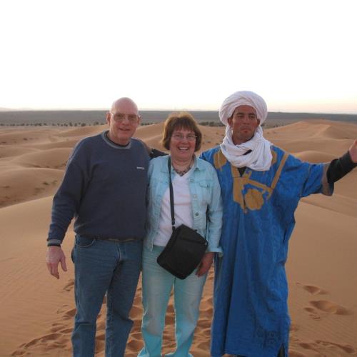 Steve and Jan in Sahara Desert 2008
