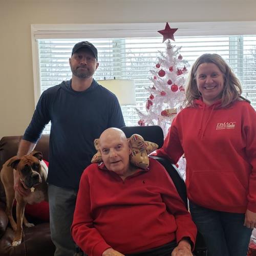 Xmas 2022 - with Jazzy- Steve's favorite dog
