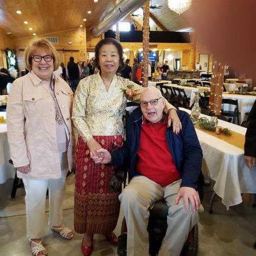 Steve, Jan, Sara Nguyen's mom at wedding 2021