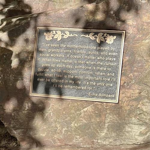 Plaque on Boulder