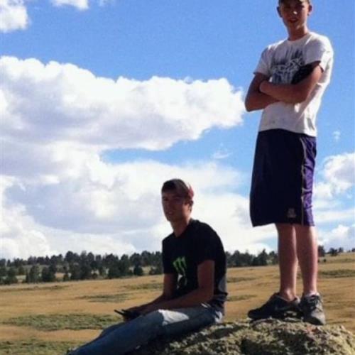 Bub and Forrest on Casper Mountain