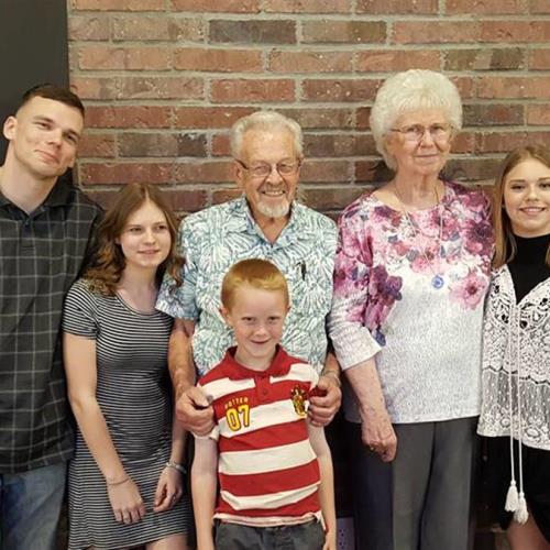 Pete & De with Grandkids 2017