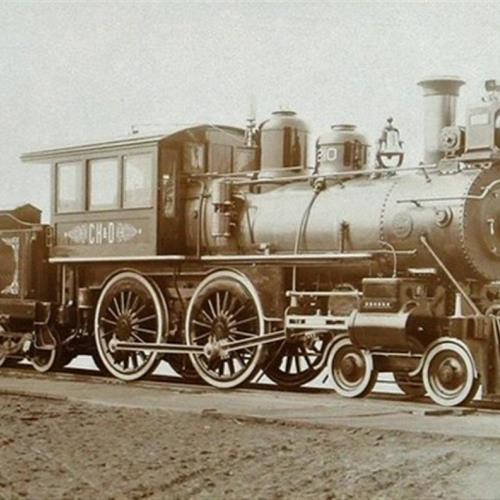 Locomotive 210, built in 1892 by Brooks Locomotive Works for the Cincinnati, Hamilton & Dayton Railway